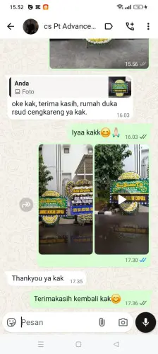 Testimonial Papan Bunga Pernikahan jayapura