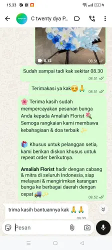 Testimonial Standing Flower jayapura